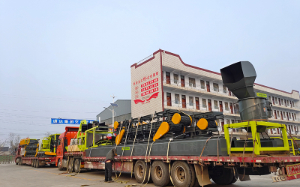 粉狀有機(jī)肥生產(chǎn)線發(fā)往陜西府谷